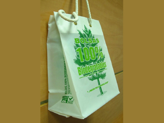 Bolsas biodegradables compostables publicitarias